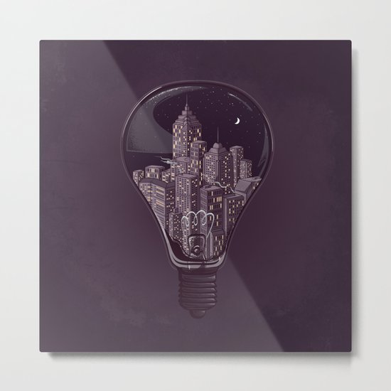City Lights Metal Print