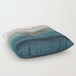 WITHIN THE TIDES - CRASHING WAVES TEAL Floor Pillow
