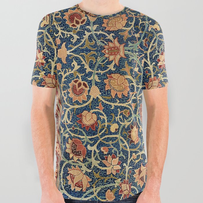 Holland Park Carpet by William Morris (1834-1896) All Over Graphic Tee