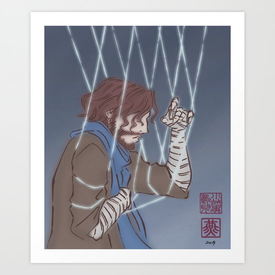 Cat S Cradle Art Print By Fsdraws Society6