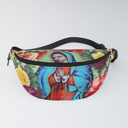 Our Lady Guadalupe Leopard Print Fanny Pack