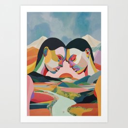 Te pienso / I think about you Art Print