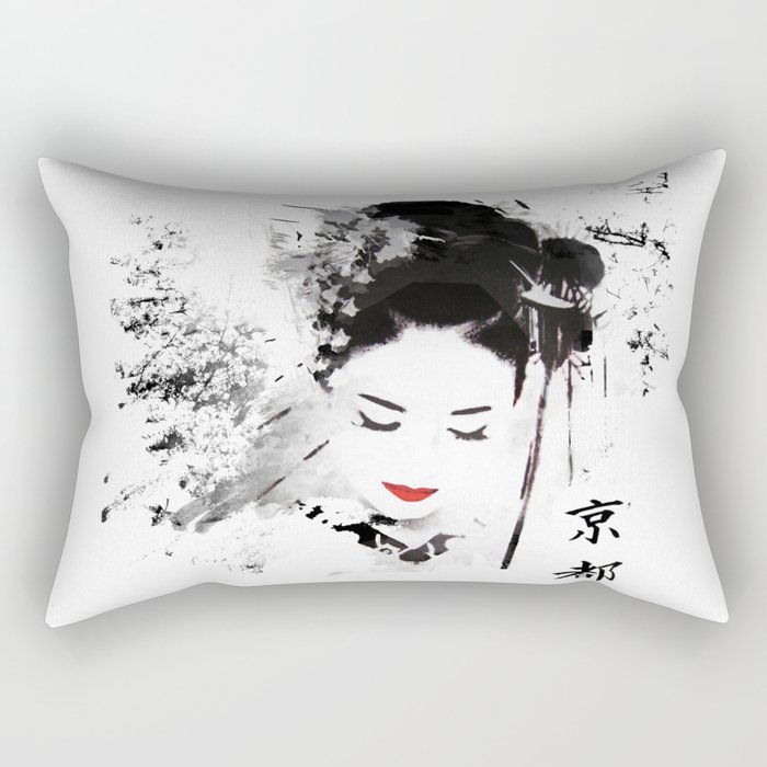 Kyoto Geisha Rectangular Pillow