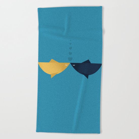 Hooked on you Beach Towel