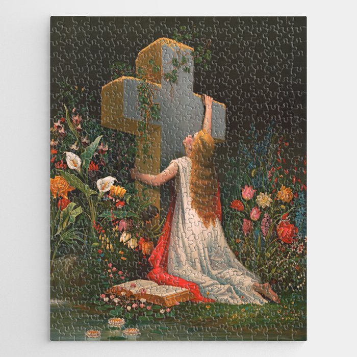 Simply to thy Cross I Cling, 1875 Jigsaw Puzzle