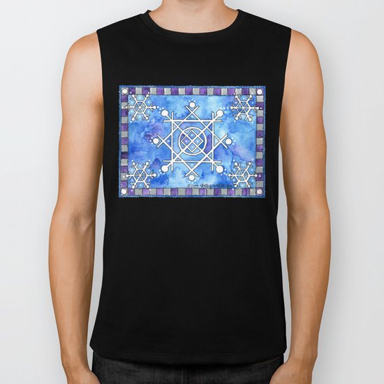 Snowflakes Biker Tank
