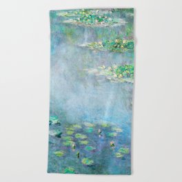 Monet Water Lilies / Nymphéas 1906 Beach Towel