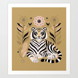 Boho Tiger Art Print