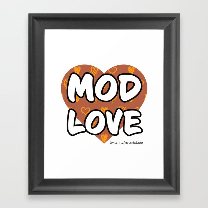 Mod Love Framed Art Print