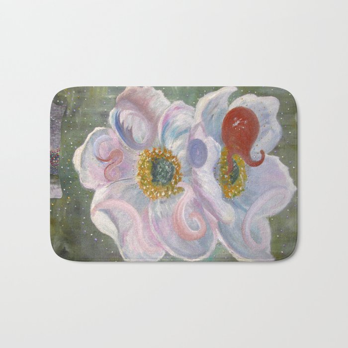 The Happenstance Meeting In The Enchanted Hellebore Bath Mat