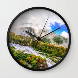 Autumn in Mountains Wall Clock