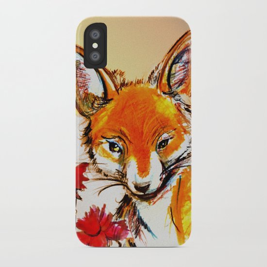 Fox in Sunset iPhone Case
