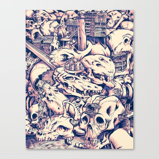 Skull Settlements Canvas Print