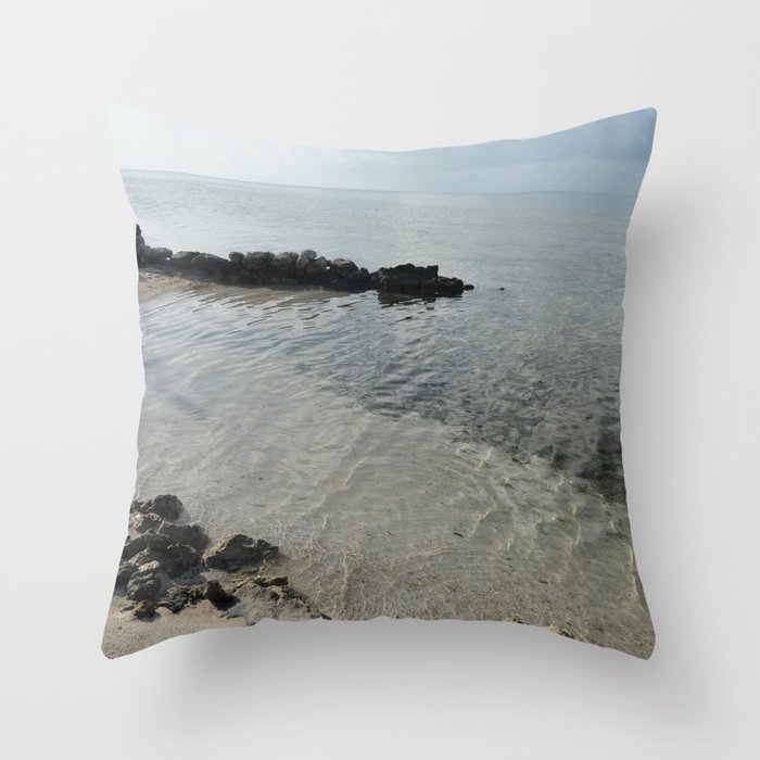 Your own private beach...  Throw Pillow