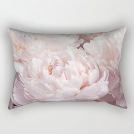 Floral Photography | Peony Pink Cluster | Flowers | Botanical | Plant Rectangular Pillow