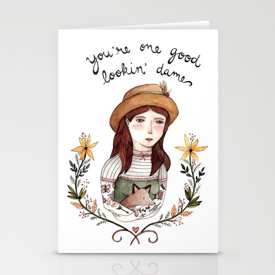 Good Lookin' Dame Stationery Cards