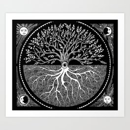 Druid Tree of Life Art Print