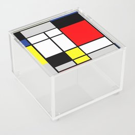 Piet Mondrian (Dutch, 1872-1944) - Title: COMPOSITION WITH YELLOW, BLUE, BLACK, RED AND GRAY - Date: 1921 - Style: De Stijl (Neoplasticism), Abstract, Geometric Abstraction - Oil on canvas - Digitally Enhanced Version (2000 dpi) - Acrylic Box