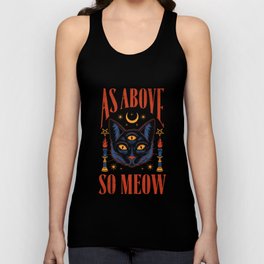 As Above, So Meow Unisex Tank Top