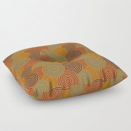 Desert Circles - Burnt Orange Floor Pillow