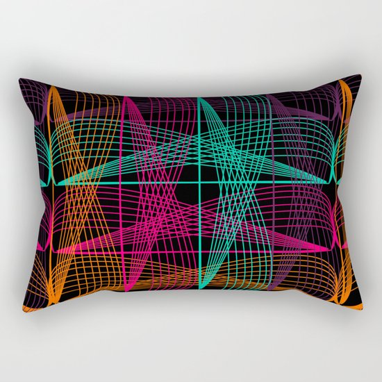 Neon threads Rectangular Pillow
