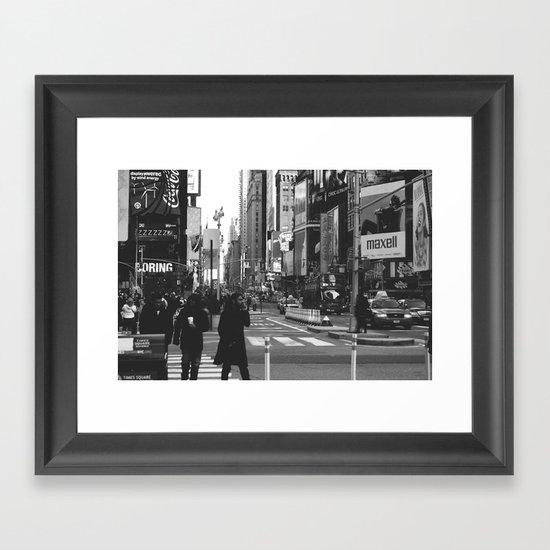 Let my imagination go (B&W) Framed Art Print