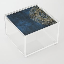 Mandaleaf - Blue gold Acrylic Box