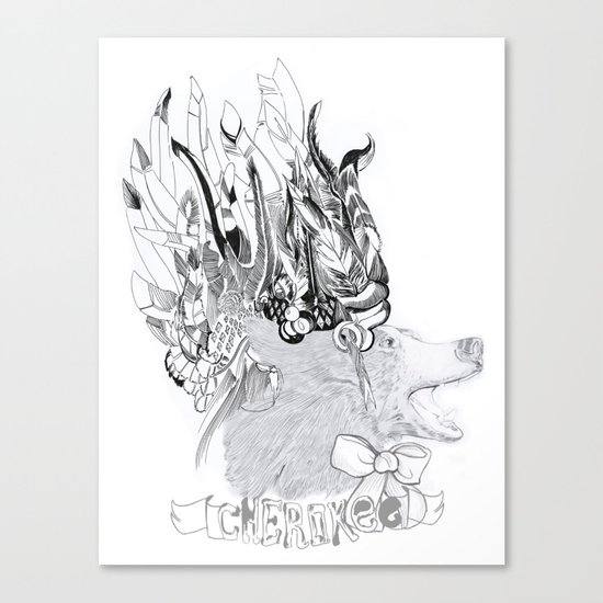 Cherokee Bear Canvas Print