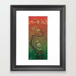 One, Two, Freddy's Coming For You Framed Art Print