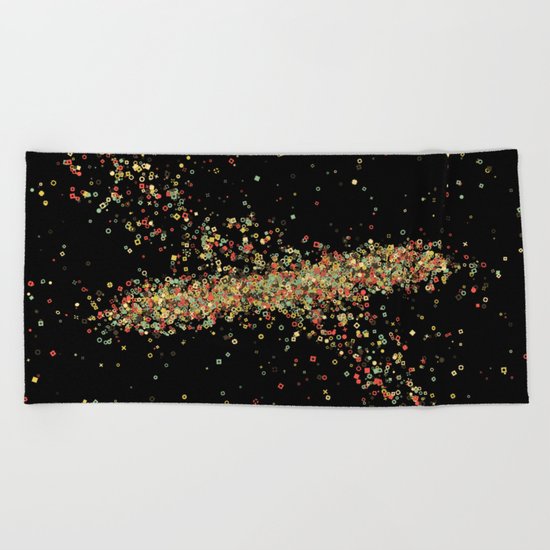 Shapes Nebula Beach Towel