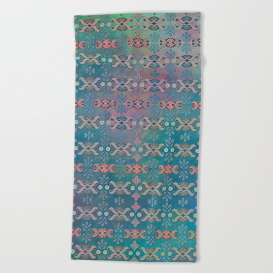 Ornamental Pattern Beach Towel