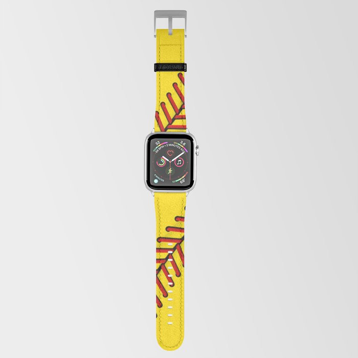Softball apple watch band top