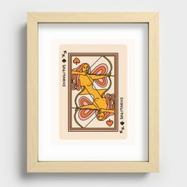 Sagittarius Playing Card Recessed Framed Print