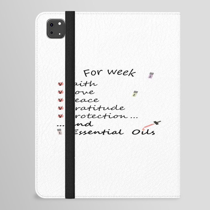 Essential oils for week iPad Folio Case