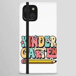 KIndergarten floral pen school design iPhone Wallet Case