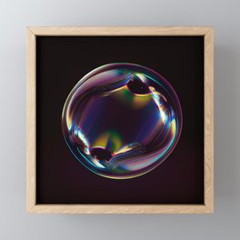 Chromatic soap bubble Framed Mini Art Print