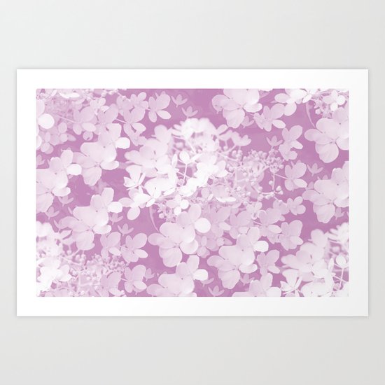 Little Flowers in Pastel colors Art Print