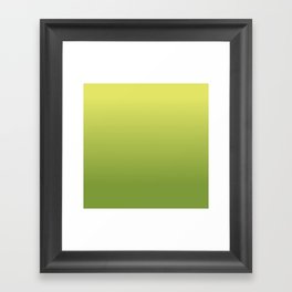 OLIVE GREEN GRADIENT  Framed Art Print