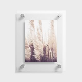 Beach Pampas Grass x Boho Decor Floating Acrylic Print