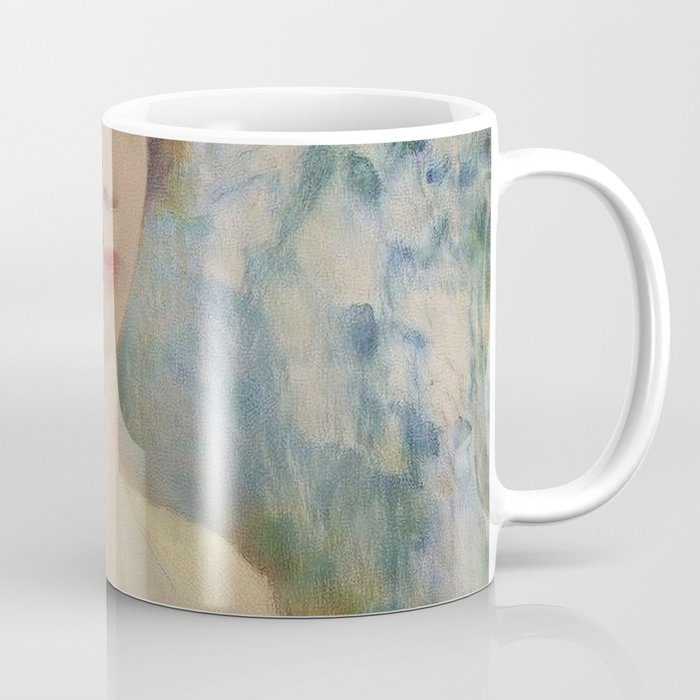 Sideways glance in the shower with clothes Coffee Mug