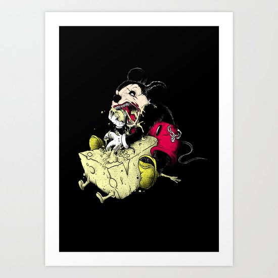 Mickey Gone Wild Art Print