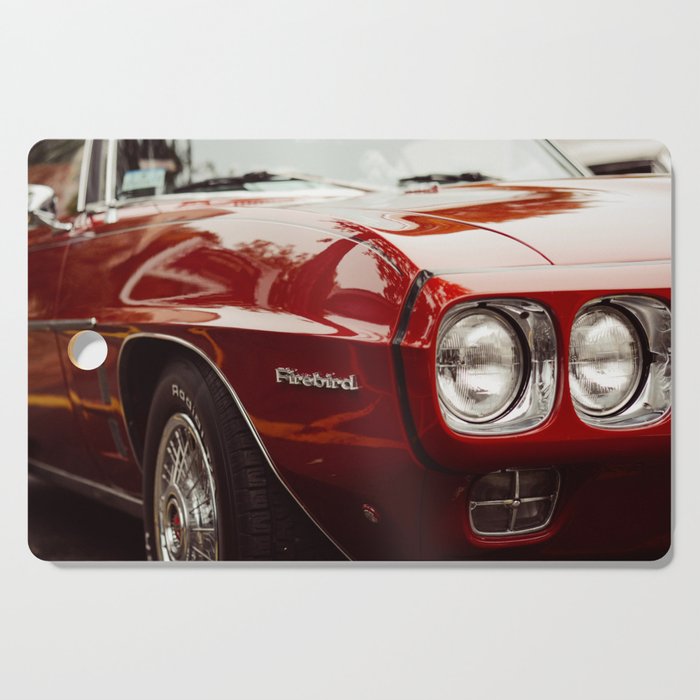 Vintage 1969 Firebird American Classic Muscle car automobile transportation color photograph / photography poster posters Cutting Board