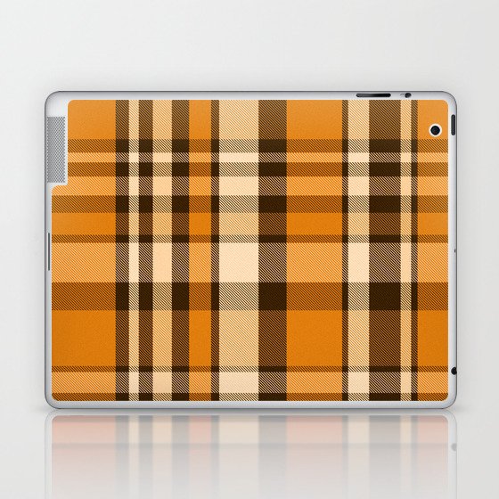 Plaid // Rust Orange Laptop & iPad Skin