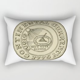 Currency Vintage Rectangular Pillow