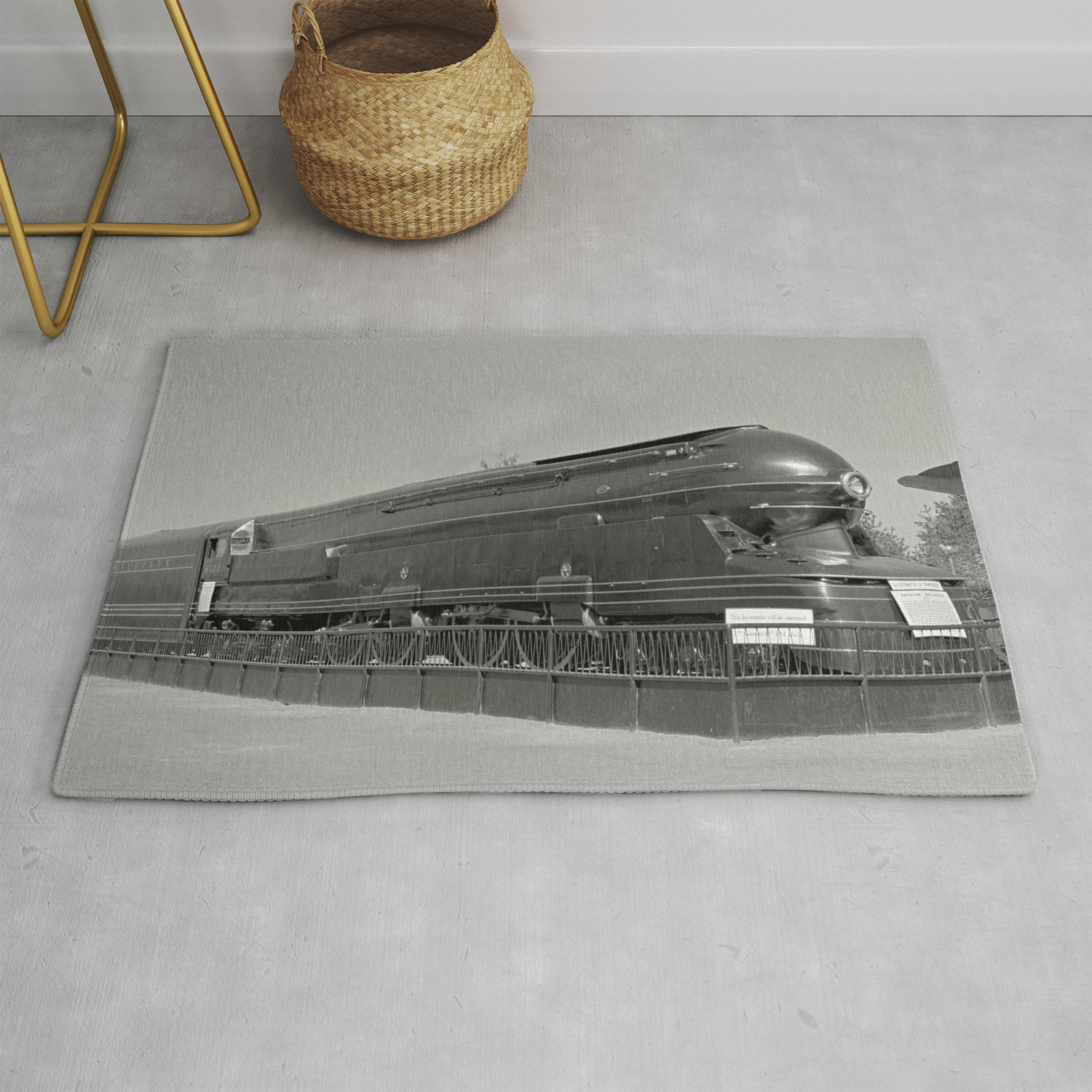 Pennsylvania Railroad Class S1 Locomotive 1939 Rug By Warishellstore Society6