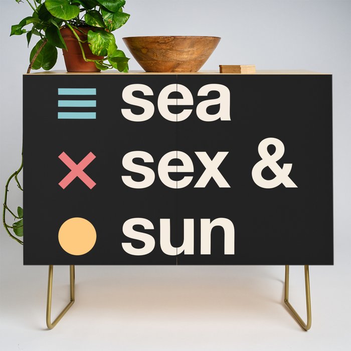 Sea sex & sun II Credenza