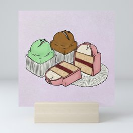 F is for Frog Cake Mini Art Print