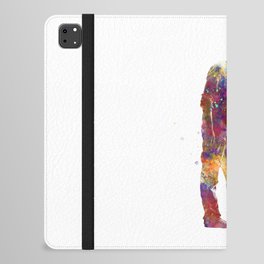 Young skater in watercolor iPad Folio Case