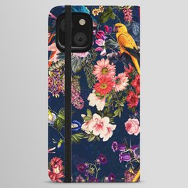 FLORAL AND BIRDS XII iPhone Wallet Case