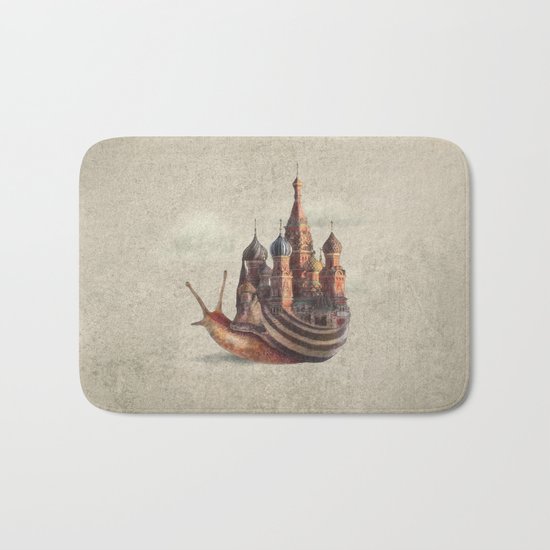 The Snail's Daydream Bath Mat